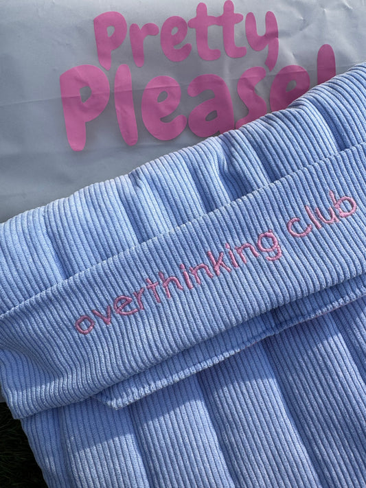 Pillow Case Corduroy Blue