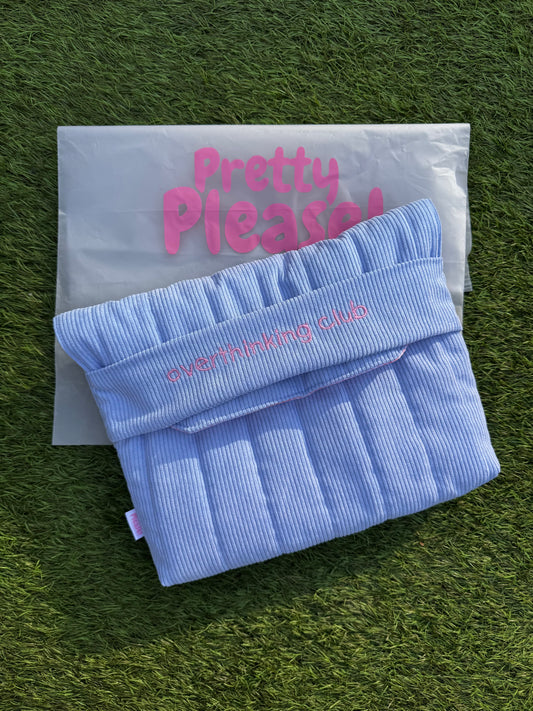 Pillow Case Corduroy Blue