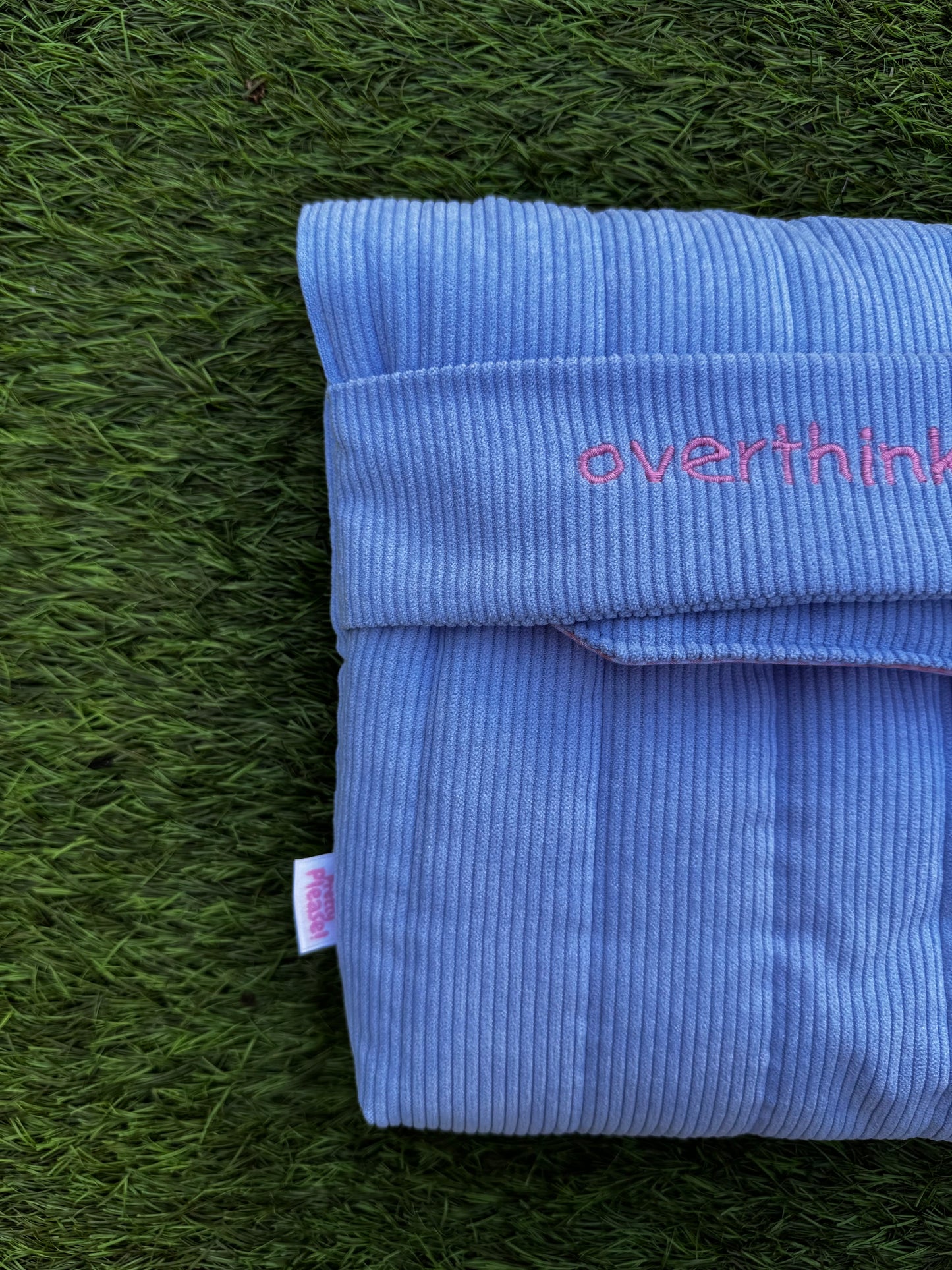 Pillow Case Corduroy Blue